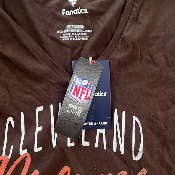 New with tags fanatics Cleveland Browns long sleeve T-shirt 2XL - Picture 4 of 4